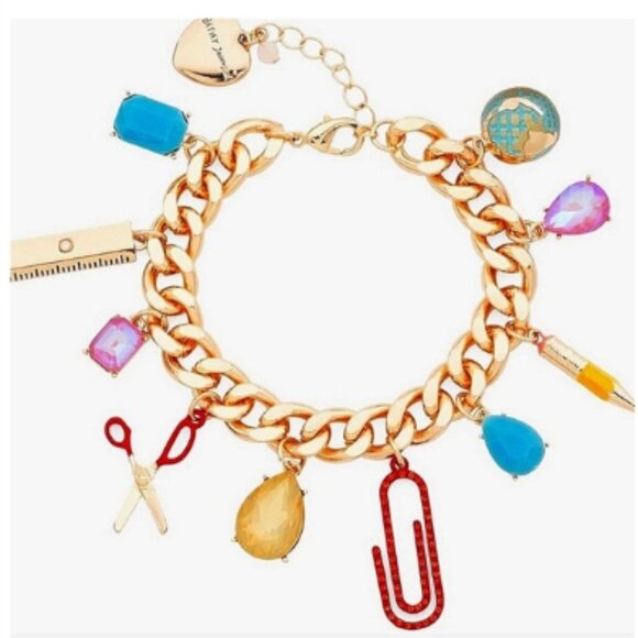 Betsey  Johnson Jewelry - Betsey Johnson Back to School Statement Bracelet